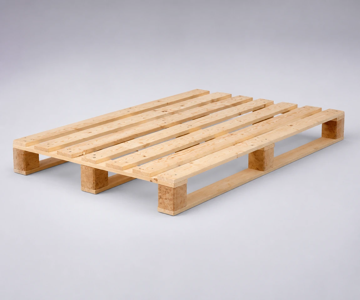 Einweg-Holzpalette 1.200 mal 1.000 Millimeter
